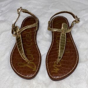 Sam Edelman Kids  Gold Thong Sandal